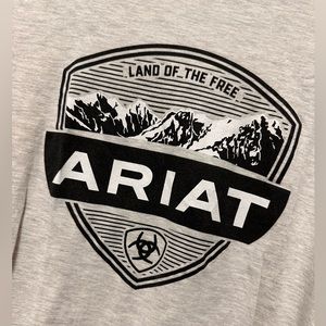 Ariat Designed For Buckle T-Shirt Mens Size 2XL White Cotton Short Sleeve